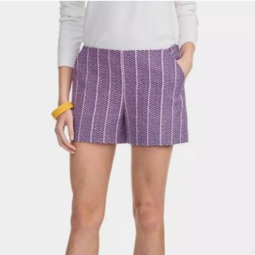 Southern Tide Women Alice 3" Shorts Blue Night Pink Mid‎ Rise Casual